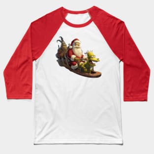 Mad Santa:Dark Christmas Baseball T-Shirt